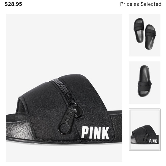 slides with zipper pocket